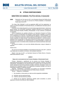 BOLETÍN OFICIAL DEL ESTADO MINISTERIO DE SANIDAD, POLÍTICA SOCIAL E IGUALDAD 8549