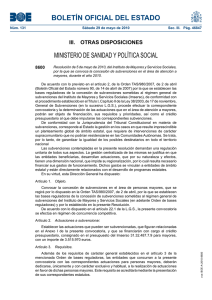 BOLETÍN OFICIAL DEL ESTADO MINISTERIO DE SANIDAD Y POLÍTICA SOCIAL 8600