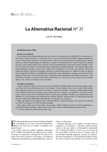 Descargar artículo La Alternativa racional nº 21 en PDF