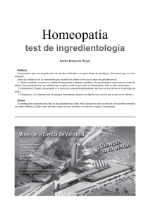 ee 35 homeopatia: test de ingredientologia