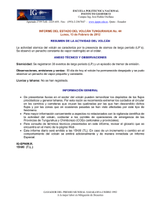 ESCUELA POLITECNICA NACIONAL INSTITUTO GEOFISICO  Campus Ing. José Rubén Orellana