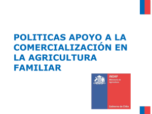 Políticas de apoyo a la comercialización en la agricultura familiar (INDAP)
