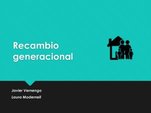 Vernengo, Javier - Modernell, Laura, 2015; Recambio generacional. Seminario Taller 11 y 12 de noviembre de 2015, Montevideo.