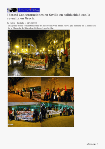[Fotos] Concentraciones en Sevilla en solidaridad con la revuelta en Grecia