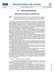 BOLETÍN OFICIAL DEL ESTADO MINISTERIO DE TRABAJO E INMIGRACIÓN 13347