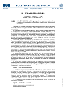 BOLETÍN OFICIAL DEL ESTADO MINISTERIO DE EDUCACIÓN III.  OTRAS DISPOSICIONES 13694