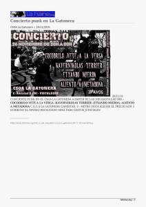 Concierto punk en La Gatonera 26/11/10 -