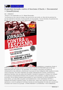 [Logroño] Jornada contra el fascismo (Charla + Documental + SoundSystem)