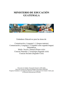 Guatemala: Est ndares Educativos para Comunicaci n y Lenguaje, L-1 ...