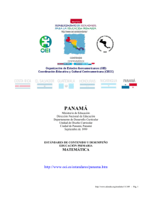 Panam : Est ndares de Contenido y Desempe o en Matem tica (PDF)