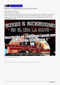 Boxeo &amp; Kickboxing en el CSA La Nave
