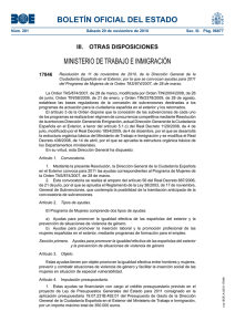 BOLETÍN OFICIAL DEL ESTADO MINISTERIO DE TRABAJO E INMIGRACIÓN 17846