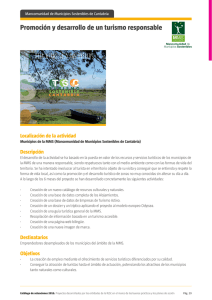 Promoción y desarrollo de un turismo responsable. Mancomunidad de Municipios Sostenibles de Cantabria.
