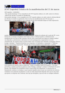 [CNT Logroño] Crónica de la manifestación del 11 de marzo