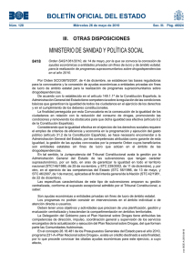 BOLETÍN OFICIAL DEL ESTADO MINISTERIO DE SANIDAD Y POLÍTICA SOCIAL 8418