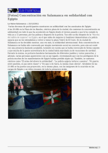 [Fotos] Concentración en Salamanca en solidaridad con Egipto