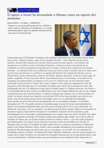El apoyo a Israel ha desnudado a Obama como un... sionismo