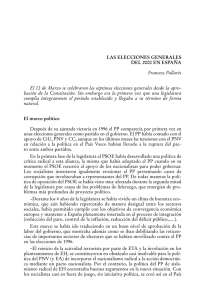 Las elecciones generales del 2000 en España