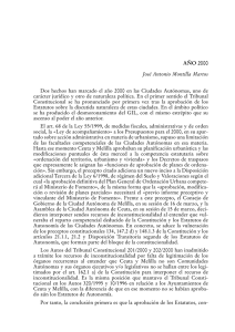 LAS CIUDADES AUTÓNOMAS DE CEUTA Y MELILLA, Año 2000