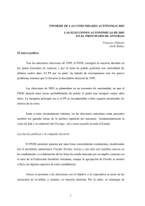 Las elecciones autonómicas de 2003 en el Principado de Asturias