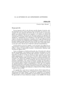 III. LA ACTIVIDAD DE LAS COMUNIDADES AUTÓNOMAS ANDALUCÍA