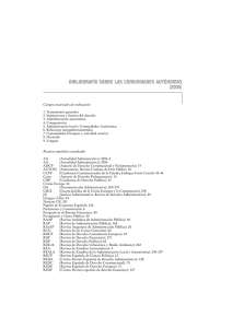 Bibliografía sobre las Comunidades Autónomas (2005)