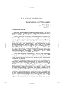 Jurisprudencia Constitucional 2007