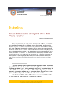 Estudios México: la lucha contra las drogas en épocas de la