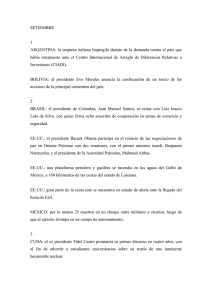 SETIEMBRE  1 ARGENTINA: la empresa italiana Impregilo desiste de la demanda contra...