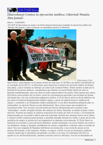 [Barcelona] Contra la ejecución médica: Libertad Mumia Abu-Jamal!.