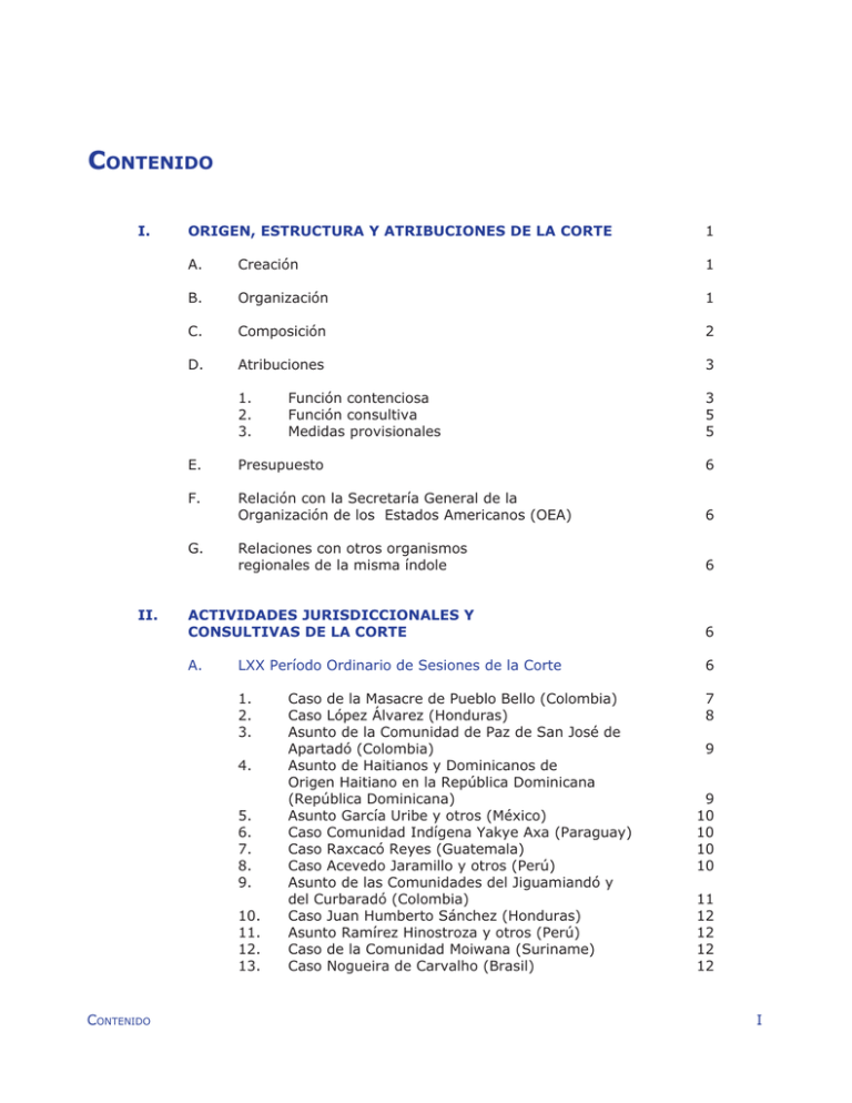 Corte Interamericana de Derechos Humanos- Informe Anual 2006