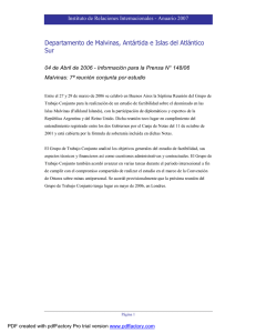 Canciller�a Argentina - Informaci�n para la Prensa N 148-06 - 04 de abril de 2006
