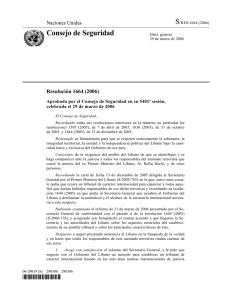 ONU - CdeS resol 1664