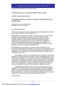 OEA- AG Resoluci�n 2246