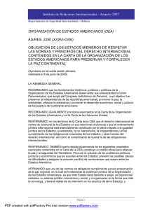 OEA- AG Resoluci�n 2250