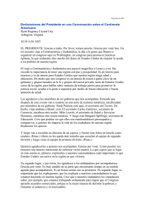 declaracion presidente