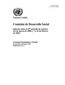 Comision desarrollo social 45 periodo