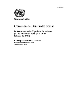 COMISION DESARROLLO SOCIALInforme 47 per�odo