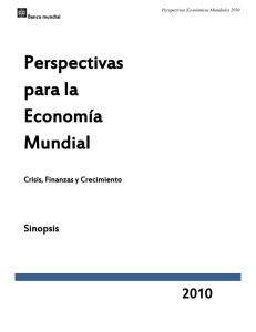 Perspectivas para la Econom�a Mundial 2010Crisis Finanzas y Crecimiento