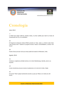Cronología  Julio 2014 2
