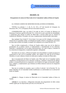 DECISIÓN  761 EL CONSEJO ANDINO DE MINISTROS DE RELACIONES EXTERIORES,