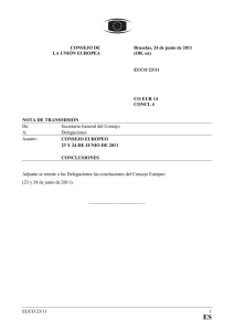 UE CONSEJO EUROPEO CONCLUSIONES 23 Y 24 DE JUNIO DE 2011