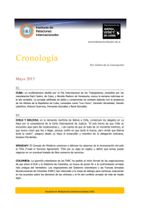 Cronología Mayo 2015 02. Por Celina de la Concepción