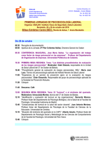 Jardunaldi Teknikoaren egitaraua, pdf 111 Kb