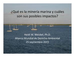 ¿Qué es la minería marina y cuáles son sus posibles impacto?