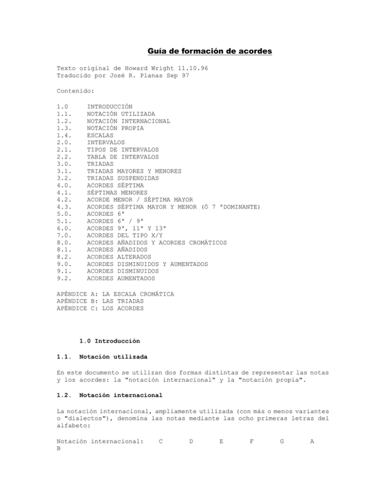 Guia De Formacion De Acordes