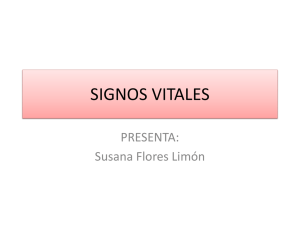 SIGNOS VITALES PRESENTA: Susana Flores Limón