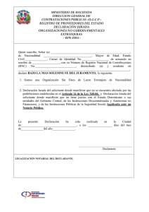 MINISTERIO DE HACIENDA DIRECCION GENERAL DE CONTRATACIONES PUBLICAS –D.G.C.P.-