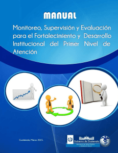 Manual de Monitoreo, Supervision y Evaluacion