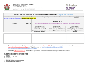 Matriz de Aportes Lenguas